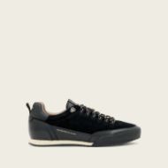 Picture of ALLSAINTS MEN'S HARRI OD LOW TOP TRAINERS IN BLACK 1