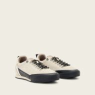 Picture of ALLSAINTS MEN'S HARRI OD LOW TOP TRAINERS IN CHALK WHITE/BLACK 2