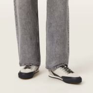 Picture of ALLSAINTS MEN'S HARRI OD LOW TOP TRAINERS IN CHALK WHITE/BLACK 6