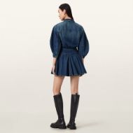 Picture of ALLSAINTS WOMEN'S ARLO DENIM DRESS IN MID INDIGO 2