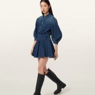 Picture of ALLSAINTS WOMEN'S ARLO DENIM DRESS IN MID INDIGO 4
