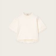 Picture of ALLSAINTS WOMEN'S NIA LACE T-SHIRT IN ARCTIC WHITE 9