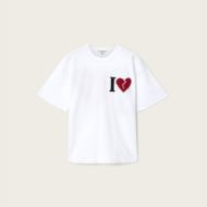 Picture of ALLSAINTS WOMEN'S HEART ETTA T-SHIRT IN OPTIC WHITE 8