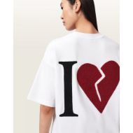 Picture of ALLSAINTS WOMEN'S HEART ETTA T-SHIRT IN OPTIC WHITE 3