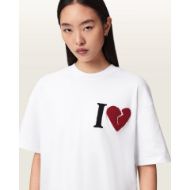 Picture of ALLSAINTS WOMEN'S HEART ETTA T-SHIRT IN OPTIC WHITE 5
