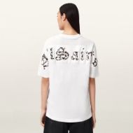 Picture of ALLSAINTS WOMEN'S FUSE OVERSIZED ETTA T-SHIRT IN OPTIC WHITE 1