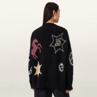 Picture of ALLSAINTS WOMEN'S HESTER CARDIGAN IN BLACK 2