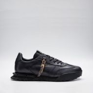 Picture of REPLAY MEN'S FIELD LIMITED LEATHER SNEAKERS IN BLACK 1