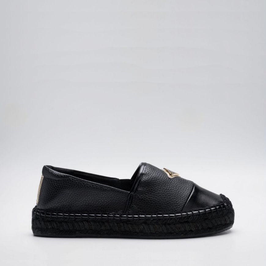 Picture of REPLAY WOMEN'S NASH UNION SLIP ON ESPADRILLES IN BLACK
