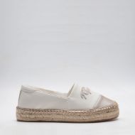 Picture of REPLAY WOMEN'S NASH TONAL SLIP ON ESPADRILLES IN WHITE BEIGE 1