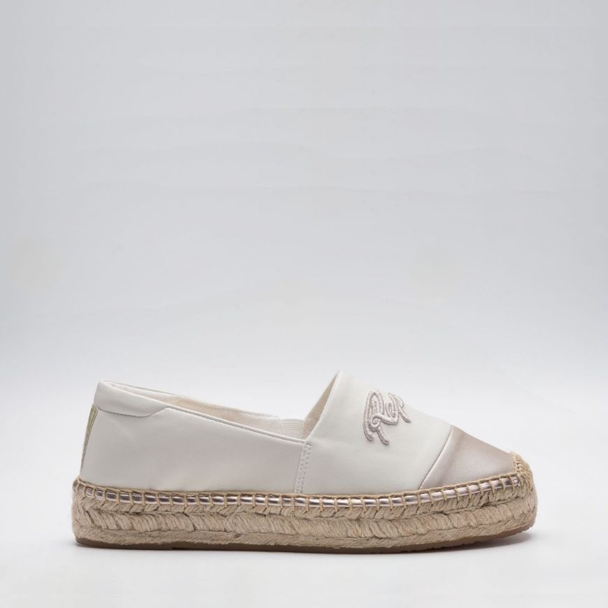 Picture of REPLAY WOMEN'S NASH TONAL SLIP ON ESPADRILLES IN WHITE BEIGE