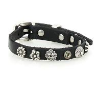 Снимка на CAMPOMAGGI ДАМСКА КОЖЕНА ГРИВНА FORTE DEI MARMI С КАМЪНИ В ЧЕРНО 4