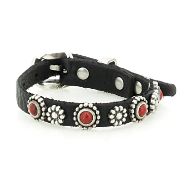 Снимка на CAMPOMAGGI ДАМСКА КОЖЕНА ГРИВНА CLASSIC С КАПСИ В ЧЕРНО 4