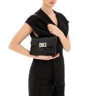 Снимка на CAMPOMAGGI МАЛКА ДАМСКА КОЖЕНА КРОСБОДИ ЧАНТА AGNESE С КАМЪНИ В ЧЕРНО 7