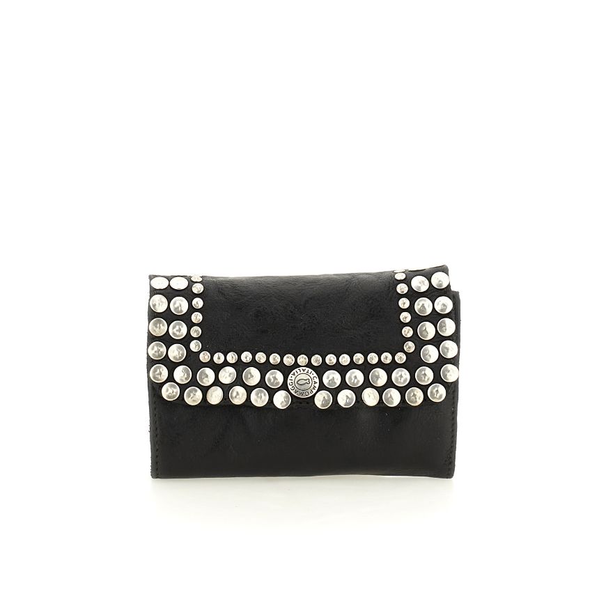 Снимка на CAMPOMAGGI ДАМСКО КОЖЕНО ПОРТМОНЕ MIRTA С КАПСИ В ЧЕРНО