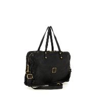 Снимка на CAMPOMAGGI ДАМСКА КОЖЕНА ШОПЪР ЧАНТА CLELIA С КАПСИ В ЧЕРНО 3