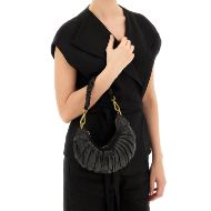 Снимка на CAMPOMAGGI ДАМСКА КОЖЕНА ЧАНТА ЗА РАМО LUNA В ЧЕРНО 6