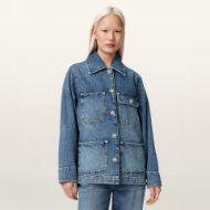 Снимка на ALLSAINTS ДАМСКО ЯКЕ BEX OVERSIZED DENIM JACKET MID INDIGO 4