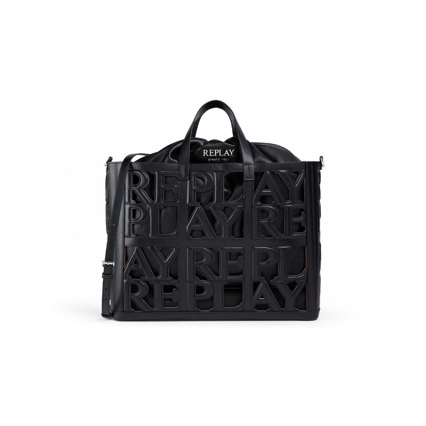 Снимка на REPLAY ДАМСКА ЧАНТА BAG IN BAG SHOPPER В ЧЕРНО+КЕМБРИДЖ КАФЯВО