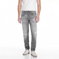 Снимка на REPLAY МЪЖКИ ДЕНИМ ANBASS SLIM FIT 12 OZ WHITE WEFT BLACK POWER STR. В СИВ 1