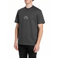 Снимка на REPLAY МЪЖКА БЛУЗА CREW-NECK T-SHIRT WITH SMALL CHEST PRINT В ЖЕЛЯЗНО СИВО 1