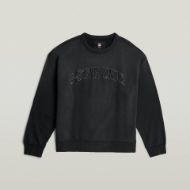 Снимка на G-STAR МЪЖКИ СУИТШЪРТ SUNFADED APPLIQUE LOOSE SWEATER В DK BLACK GD 1