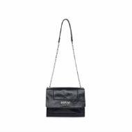 Picture of REPLAY WOMEN'S WRINKLED MEMORY PU SHOULDER BAG BLACK 2