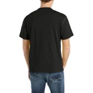Picture of REPLAY MEN'S OPEN END DRY HAND JERSEY T-SHIRT WITH CHEST PRINT IN BLACK 2