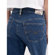 Picture of REPLAY WOMEN'S W9Z1 STRAIGHT FIT JEANS DARK BLUE 13 OZ RED CAST COMFORT DENIM 7
