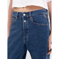 Picture of REPLAY WOMEN'S W9Z1 STRAIGHT FIT JEANS DARK BLUE 13 OZ RED CAST COMFORT DENIM 5