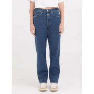 Picture of REPLAY WOMEN'S W9Z1 STRAIGHT FIT JEANS DARK BLUE 13 OZ RED CAST COMFORT DENIM 4