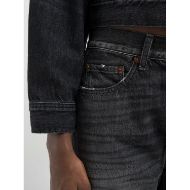 Picture of REPLAY WOMEN'S W9ZERO1 STRAIGHT-FIT JEANS BLACK DELAVÈ 12 OZ RECYCLED BLACK COTTON DENIM 7