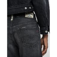 Picture of REPLAY WOMEN'S W9ZERO1 STRAIGHT-FIT JEANS BLACK DELAVÈ 12 OZ RECYCLED BLACK COTTON DENIM 6