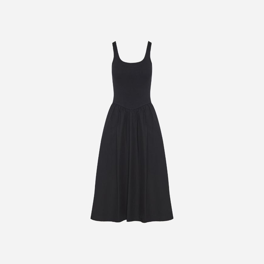 Picture of DIRTY LAUNDRY WOMEN'S 2 FABRIC DRESS IN BLACK
