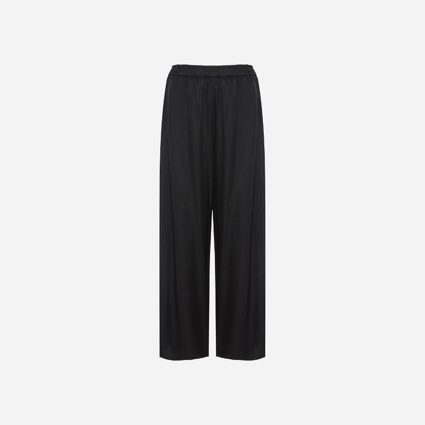 Picture of DIRTY LAUNDRY WOMEN'S SATIN WIDE LEG PANTS IN BLACK