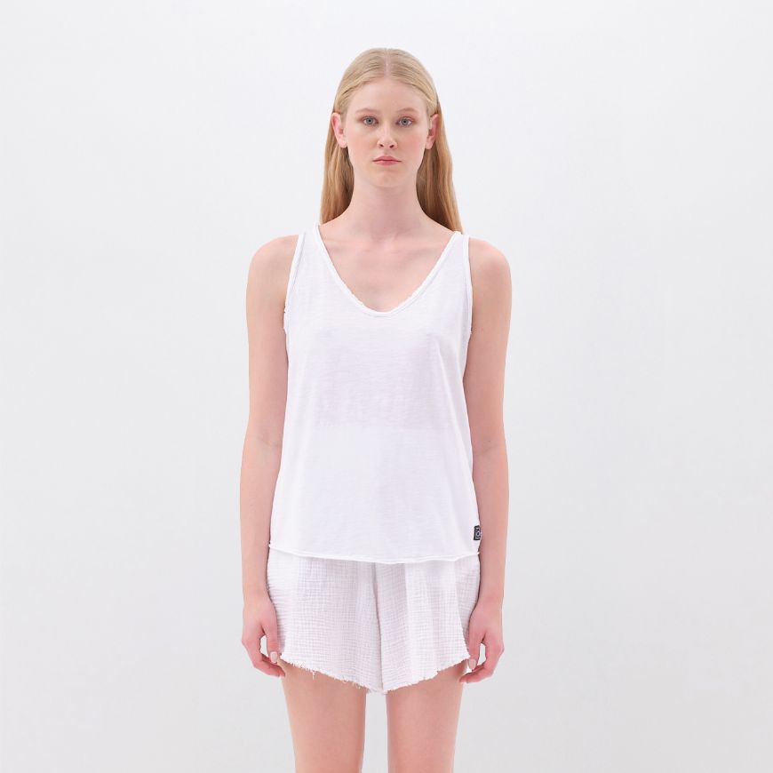 Снимка на DIRTY LAUNDRY ДАМСКИ ТОП TANK TOP В БЯЛО