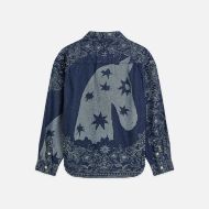 Picture of SCOTCH&SODA MEN'S DENIM JACQUARD OVERSHIRT IN NAVY 2