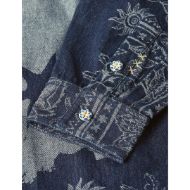 Picture of SCOTCH&SODA MEN'S DENIM JACQUARD OVERSHIRT IN NAVY 3