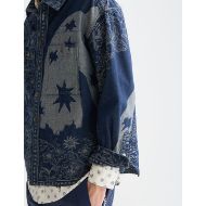 Picture of SCOTCH&SODA MEN'S DENIM JACQUARD OVERSHIRT IN NAVY 6