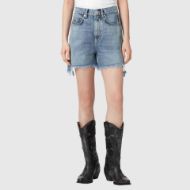 Picture of ALLSAINTS WOMEN'S FRANKIE STUD SHORTS IN VINTAGE INDIGO 1