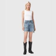 Picture of ALLSAINTS WOMEN'S FRANKIE STUD SHORTS IN VINTAGE INDIGO 4