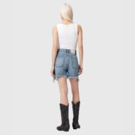 Picture of ALLSAINTS WOMEN'S FRANKIE STUD SHORTS IN VINTAGE INDIGO 3