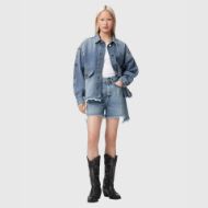 Picture of ALLSAINTS WOMEN'S FRANKIE STUD SHORTS IN VINTAGE INDIGO 5