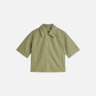 Picture of SCOTCH&SODA WOMEN'S UTILITY SHORT SLEEVE SHIRT IN GREEN 1