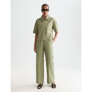 Picture of SCOTCH&SODA WOMEN'S UTILITY SHORT SLEEVE SHIRT IN GREEN 7