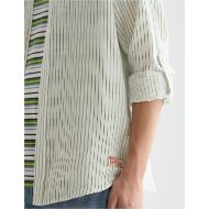 Picture of SCOTCH&SODA MEN'S LINEN STRIPED REGULAR FIT SHIRT IN WHITE 6