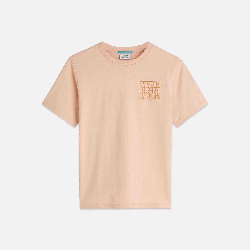 Снимка на SCOTCH&SODA ДАМСКА БЛУЗА SMALL ARTWORK REGULAR-FIT В РОЗОВО