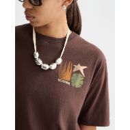 Снимка на SCOTCH&SODA ДАМСКА БЛУЗА FRONT BACK ARTWORK LOOSE-FIT В КАФЯВО 6