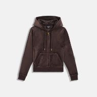 Снимка на JUICY COUTURE ДАМСКИ СУИТШЪРТ CLASSIC VELOUR ROBERTSON GOLD HOODIE JAVA 1
