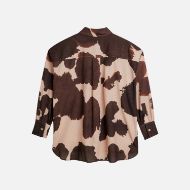 Picture of SCOTCH&SODA WOMEN'S LINEN BLEND PRINTED SHIRT IN MULTICOLOUR 2